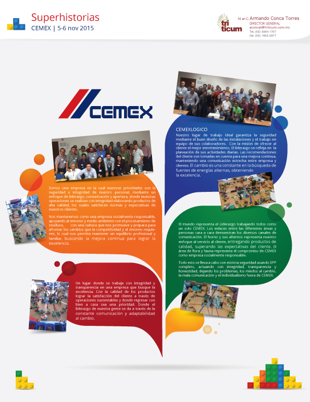 Infograf a Sesi n CEMEX Lego Serious Play Bere Marquez